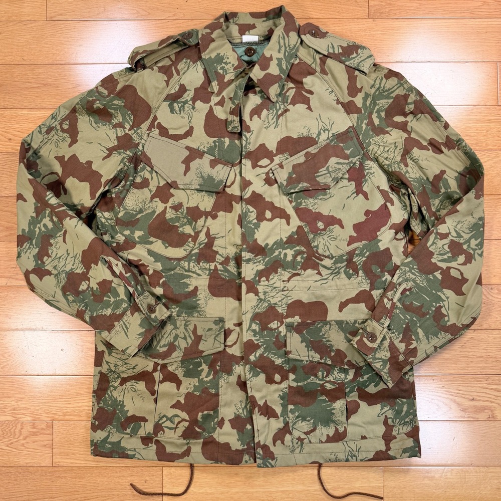 Vintage 1981 South African Rhodesian Brushstroke Camo Field Jacket Liner Medium